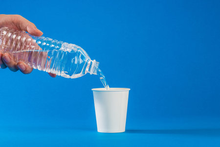 PET bottle that contains the waterの写真素材