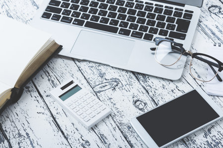 Business image desk work