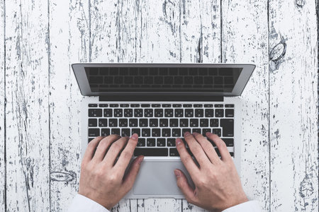 Business image desk workの写真素材