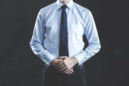 Man wearing a suitの写真素材