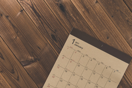 Calendar table photoの写真素材