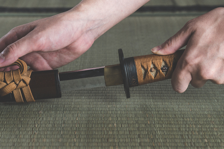 Japanese swordの写真素材