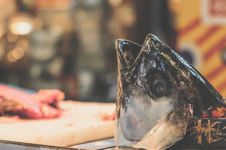 Tuna dismantlingの写真素材