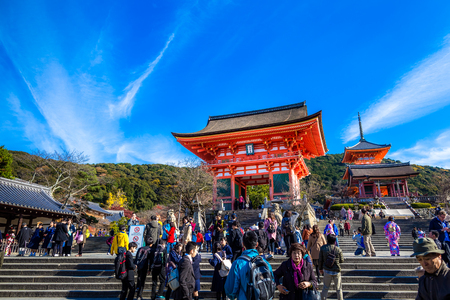 Kyoto, Japan -  2 December 2016 - Kiyomizu-dera Temple in Kyoto, Japanのeditorial素材