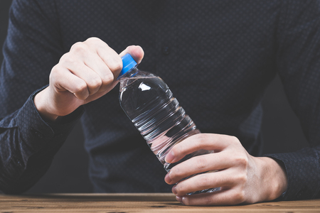 PET bottle that contains the waterの写真素材