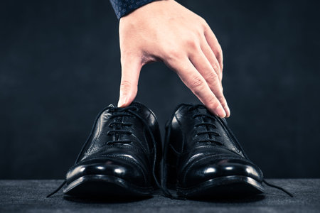 leather shoesの写真素材