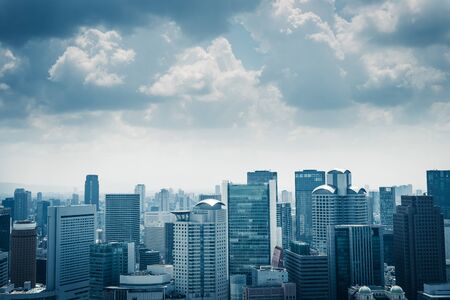Osaka city landscape, Japanのeditorial素材