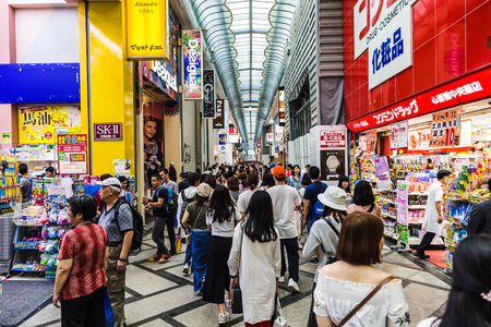 Osaka, Japan -  12 September 2016 - Dotonbori is visited by many tourists from the country abroad.のeditorial素材