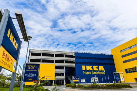 Kobe, Japan -  25 September 2016 - IKEA Kobe Port Island store in Japan.のeditorial素材