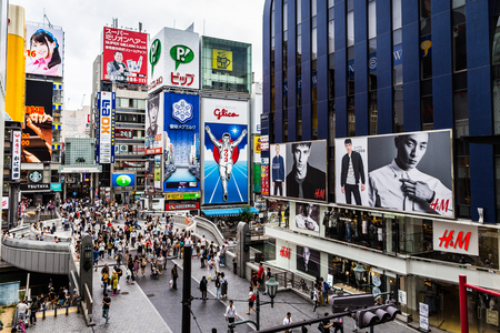 Osaka, Japan -  12 September 2016 - Dotonbori is visited by many tourists from the country abroad.のeditorial素材