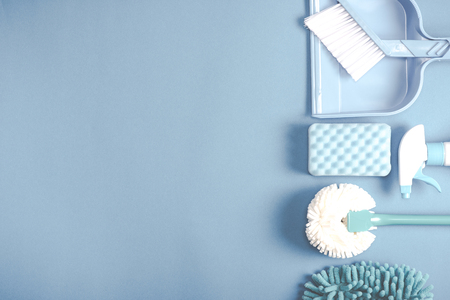 Cleaning tools layoutの写真素材