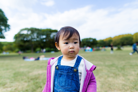 Outdoor babyの写真素材