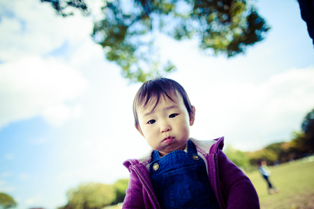 Outdoor babyの写真素材