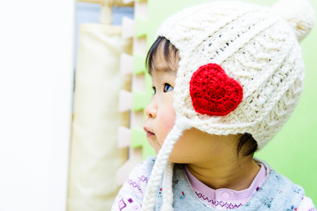 Cute baby.Japanese Asianの写真素材