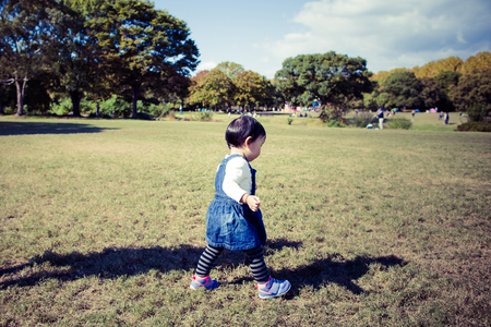 Outdoor babyの写真素材