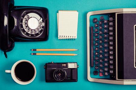 Typewriters and retro business imageの写真素材