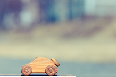 Car toys, natural backgroundの写真素材