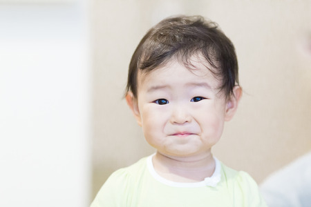 Cute baby.Japanese Asianの写真素材