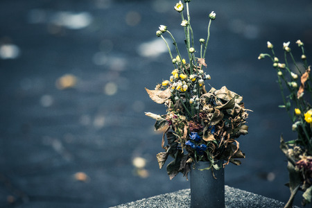 Bouquet of witheredの写真素材