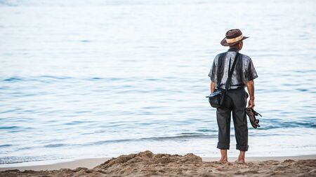 Man and the seaの写真素材