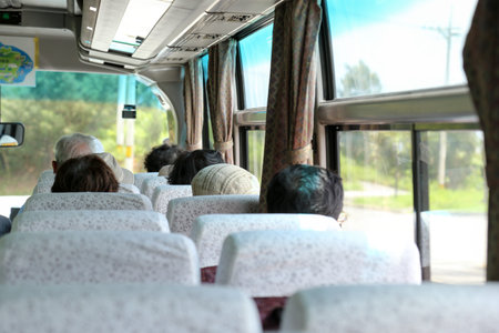 In the busの写真素材