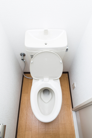 Rest room,Western style toiletの写真素材