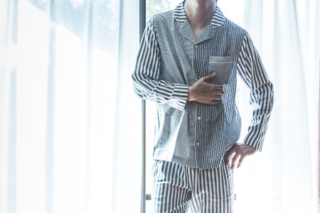 Men wearing pajamasの写真素材