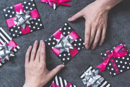 gift boxの写真素材