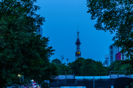 Sapporo TV Tower in Hokkaido Japanのeditorial素材