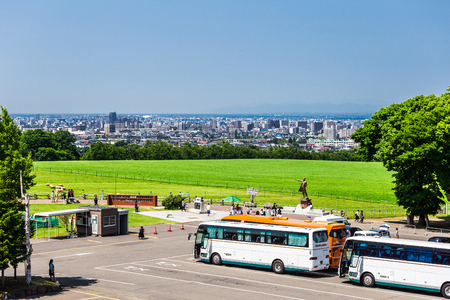 Hitsujigaoka Observation Hill in sapporo hokkaido japanのeditorial素材
