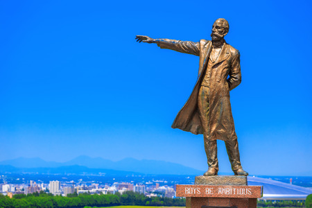 Hitsujigaoka Observation Hill in sapporo hokkaido japanの写真素材