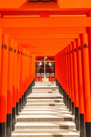 kobe,Japan - June 27, 2017: Ikuta shrine in Kobe city Japan.のeditorial素材