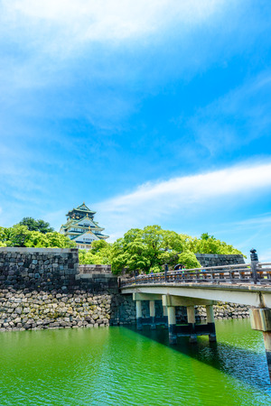 Osaka Castle in Japanの写真素材