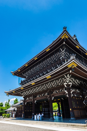 higashi honganji in Kyoto city Japanのeditorial素材