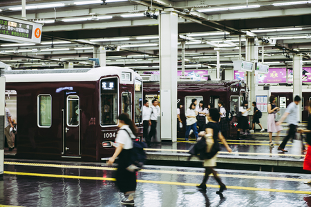 Osaka, Japan - 27 July 2016 - Hankyu Umeda Station in Osaka of Japanのeditorial素材