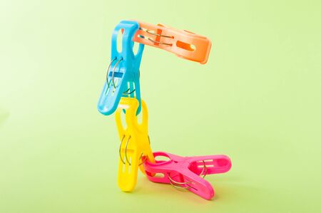 Clothes pinsの写真素材