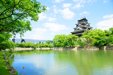 Hirishima Castle in Japanのeditorial素材