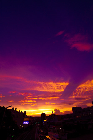 building an sunsetのeditorial素材