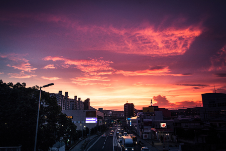 building an sunsetのeditorial素材