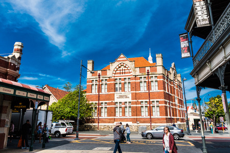 Fremantle, AUSTRALIA - September 8, 2017: Fremantle is a major Australian port city in Western Australia.Fremantle was the first area settled by the Swan River colonists in 1829.のeditorial素材