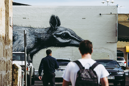 Fremantle, AUSTRALIA - September 8, 2017: Fremantle is a major Australian port city in Western Australia.Fremantle was the first area settled by the Swan River colonists in 1829.のeditorial素材