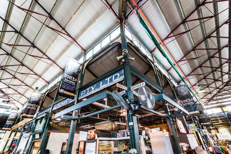 Fremantle, AUSTRALIA - September 8, 2017: The Fremantle Markets is a public market located on the corner of South Terrace and Henderson Street, Fremantle, Western Australia. Built in 1897.のeditorial素材