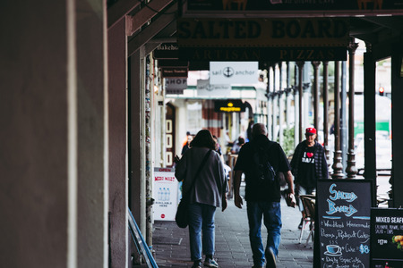 Fremantle, AUSTRALIA - September 8, 2017: Fremantle is a major Australian port city in Western Australia.Fremantle was the first area settled by the Swan River colonists in 1829.のeditorial素材