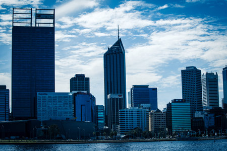 Urban landscape of Perth Australiaの写真素材