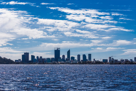 Urban landscape of Perth Australiaの写真素材