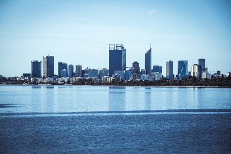 Urban landscape of Perth Australiaの写真素材