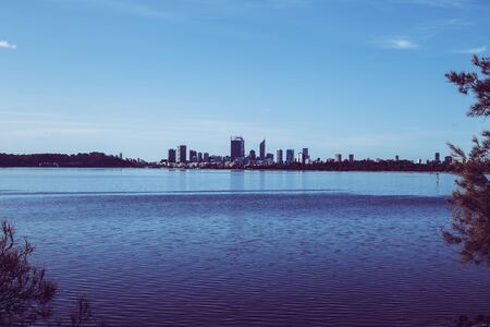Urban landscape of Perth Australiaの写真素材