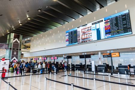 Perth, AUSTRALIA - September 3, 2017: Perth airport of western Australiaのeditorial素材