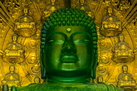 The Great Buddha (Daibutsu) at Todaiji temple in Nara, Japanのeditorial素材