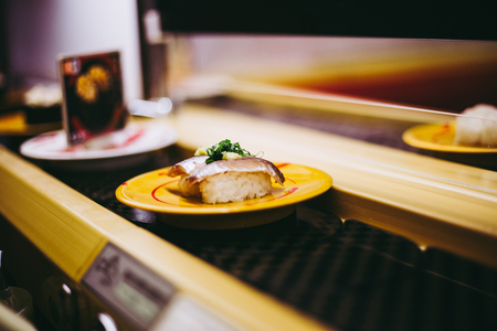 Conveyor belt sushiの写真素材